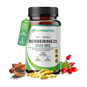Berberine High Strength 5125mg – Pure HCL for Blood glucose, Diabetes &Metabolic Support supplement price In Bangladesh