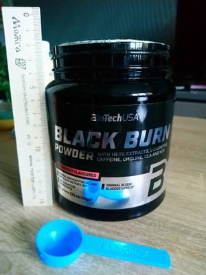 BioTechUSA Black Burn Powder - 26-Ingredient Thermogenic Fat Burner for Fitness Enthusiasts