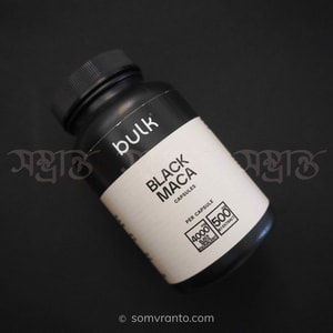 Black Maca Price in Bangladesh | 500 mg Capsules | Front View