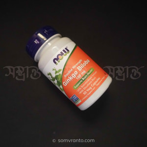 NOW Foods Ginkgo Biloba 120mg with Organic Eleuthero - Double Strength Brain & Energy Support