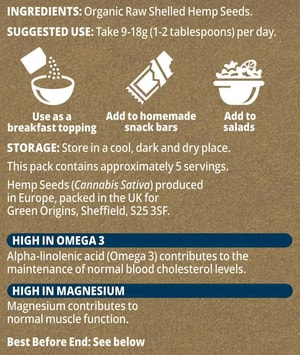 Organic Hemp Seeds (Shelled) 100 gm