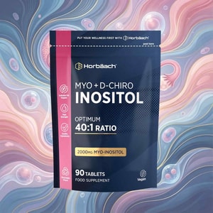 Horbaach Myo Inositol & D-Chiro Inositol Complex 2000mg – 40:1 Optimum Ratio for Women's Wellness PCOS Support supplement price In Bangladesh