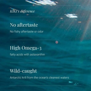 KIKI Health Krill Oil 590mg - Antarctic Phospholipid Omega-3 for Heart & Brain
