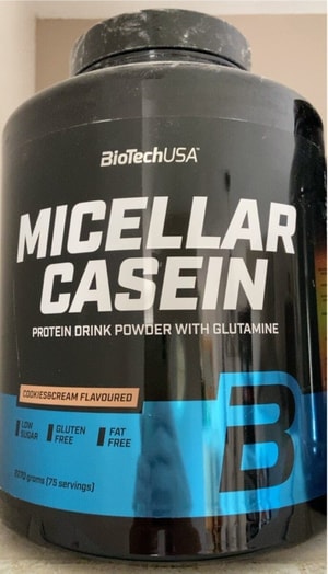 BioTechUSA Micellar Casein - 73% Slow-Release Protein for Overnight Muscle Recovery