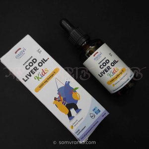 Osavi Norwegian Cod Liver Oil Kids price In Bangladesh | 1000 mg, natural lemon flavour - 50 ml | Front view