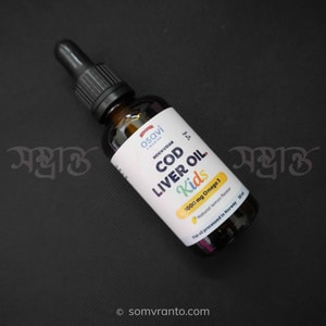 Osavi Norwegian Cod Liver Oil Kids price In Bangladesh | 1000 mg, natural lemon flavour - 50 ml | Side view