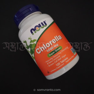 NOW Foods Chlorella 1000mg - Natural Green Algae Superfood