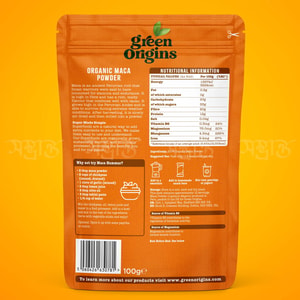 Organic Maca Powder Price in Bangladesh | 300 gm | Back View