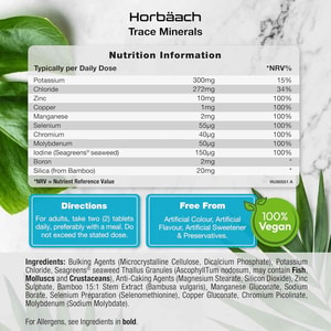 Horbaach Trace Minerals Complex – 10 Premium Ingredients for Complete Mineral Support supplement price In Bangladesh