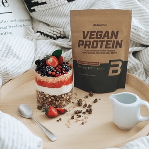 BioTechUSA Vegan Protein 500g - Plant-Based Protein Complex with Superfoods for Muscle Support