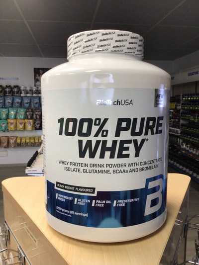 BioTech USA 100% Pure Whey - 78% Protein Isolate & Concentrate for Muscle Growth