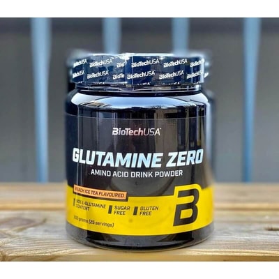 BioTechUSA Glutamine Zero - 11g Pure L-Glutamine Post-Workout Recovery Powder for Athletes