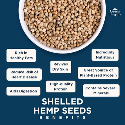 Organic Hemp Seeds (Shelled) 100 gm