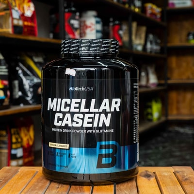 BioTechUSA Micellar Casein - 73% Slow-Release Protein for Overnight Muscle Recovery