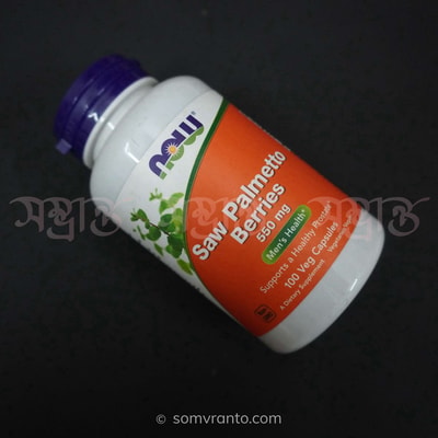 Saw Palmetto Berries Supplement price In Bangladesh | 550 mg | Front view