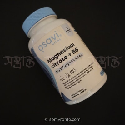 Osavi Magnesium Citrate + B6 - Energy, Nerve & Muscle Support