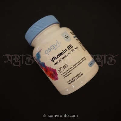Osavi Vitamin B5 Pantothenic Acid 200mg - Energy & Mental Support