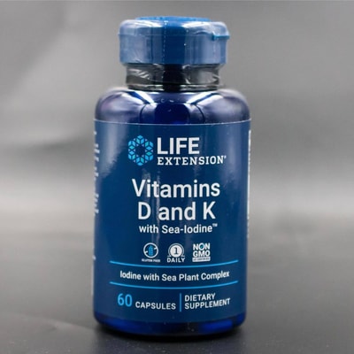 Vitamins D and K with Sea-Iodine Price in Bangladesh | 5000 IU | Front View