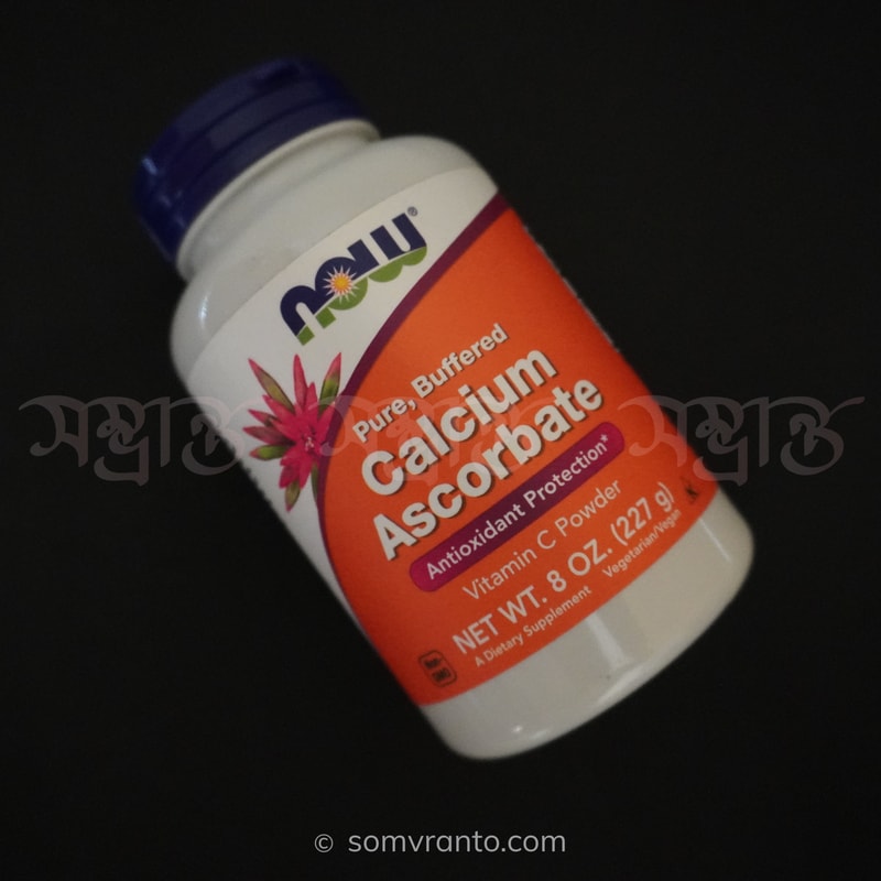 NOW Foods Calcium Ascorbate Powder - Buffered Vitamin C for Immunity