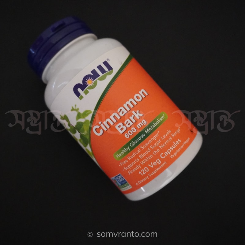 NOW Foods Cinnamon Bark 600mg Capsules - Blood Sugar Support