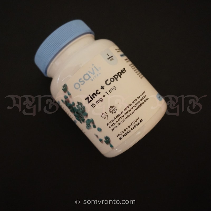 Osavi Zinc + Copper 15mg + 1mg - Organic Minerals for Immune Health