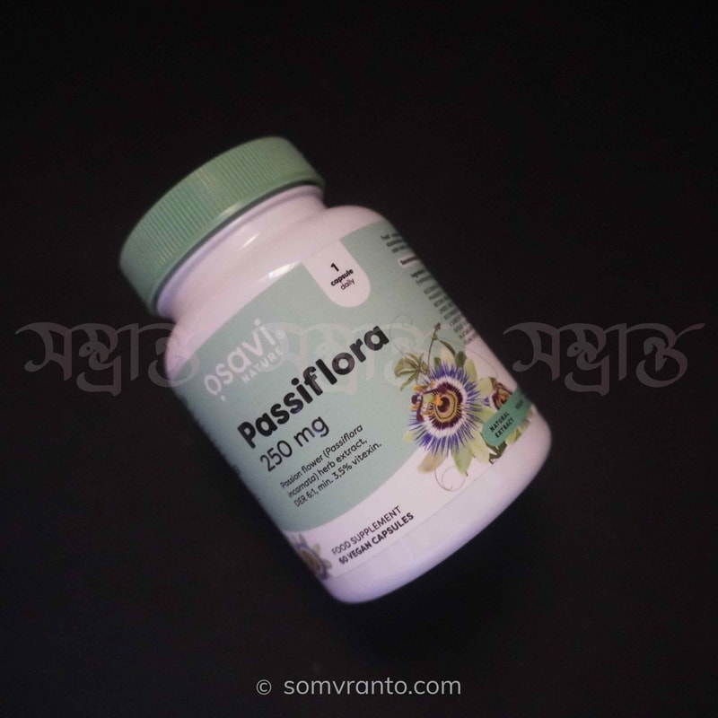 Passion flower 250mg Standardized Extract – Natural Sleep & Relaxation Support supplement price In Bangladesh