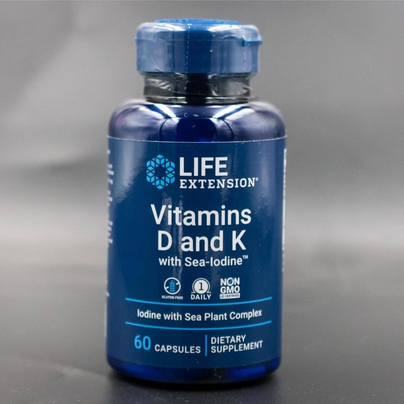 Vitamins D and K with Sea-Iodine Price in Bangladesh | 5000 IU | Front View