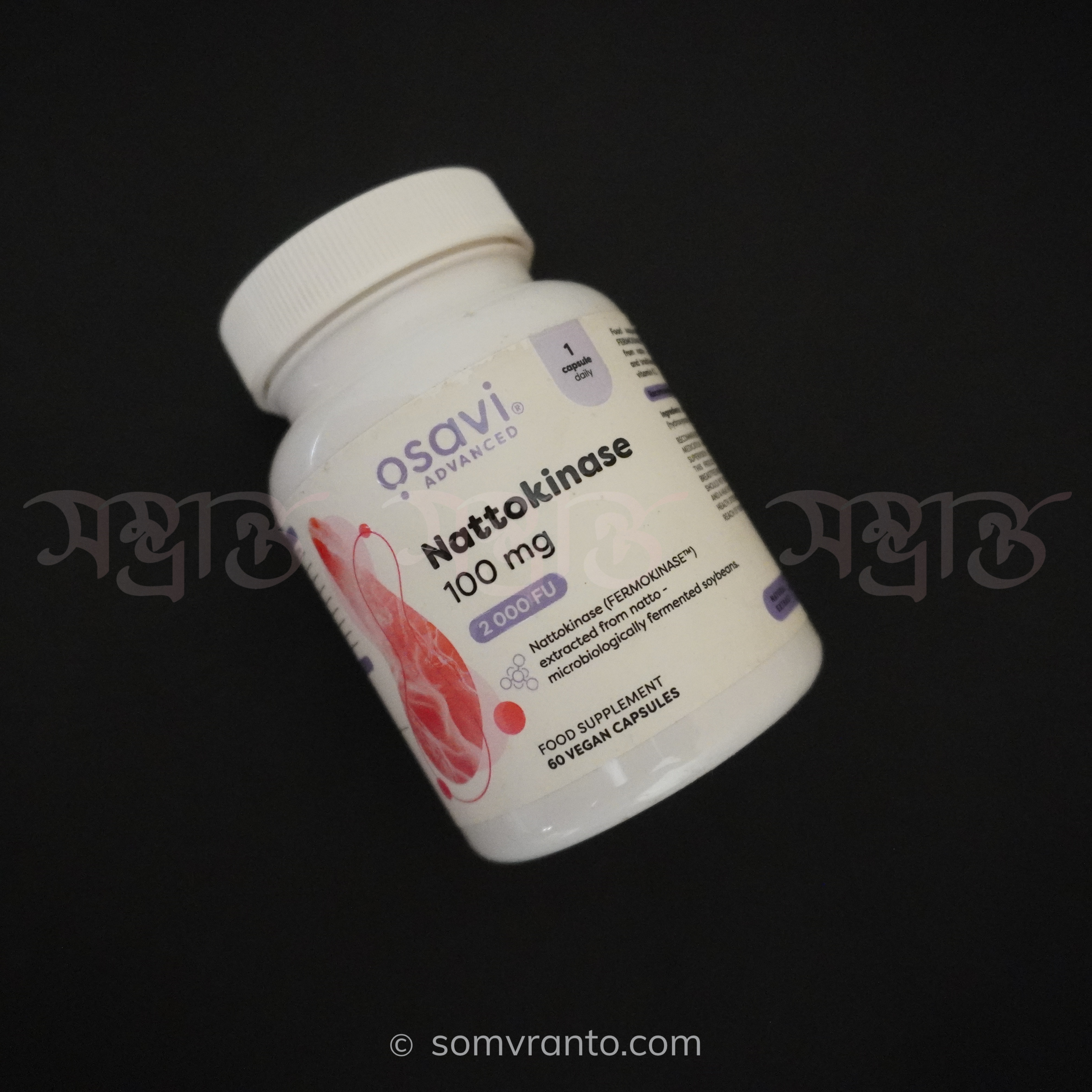 Osavi Nattokinase 100mg - Enzyme Supplement for Circulatory Health