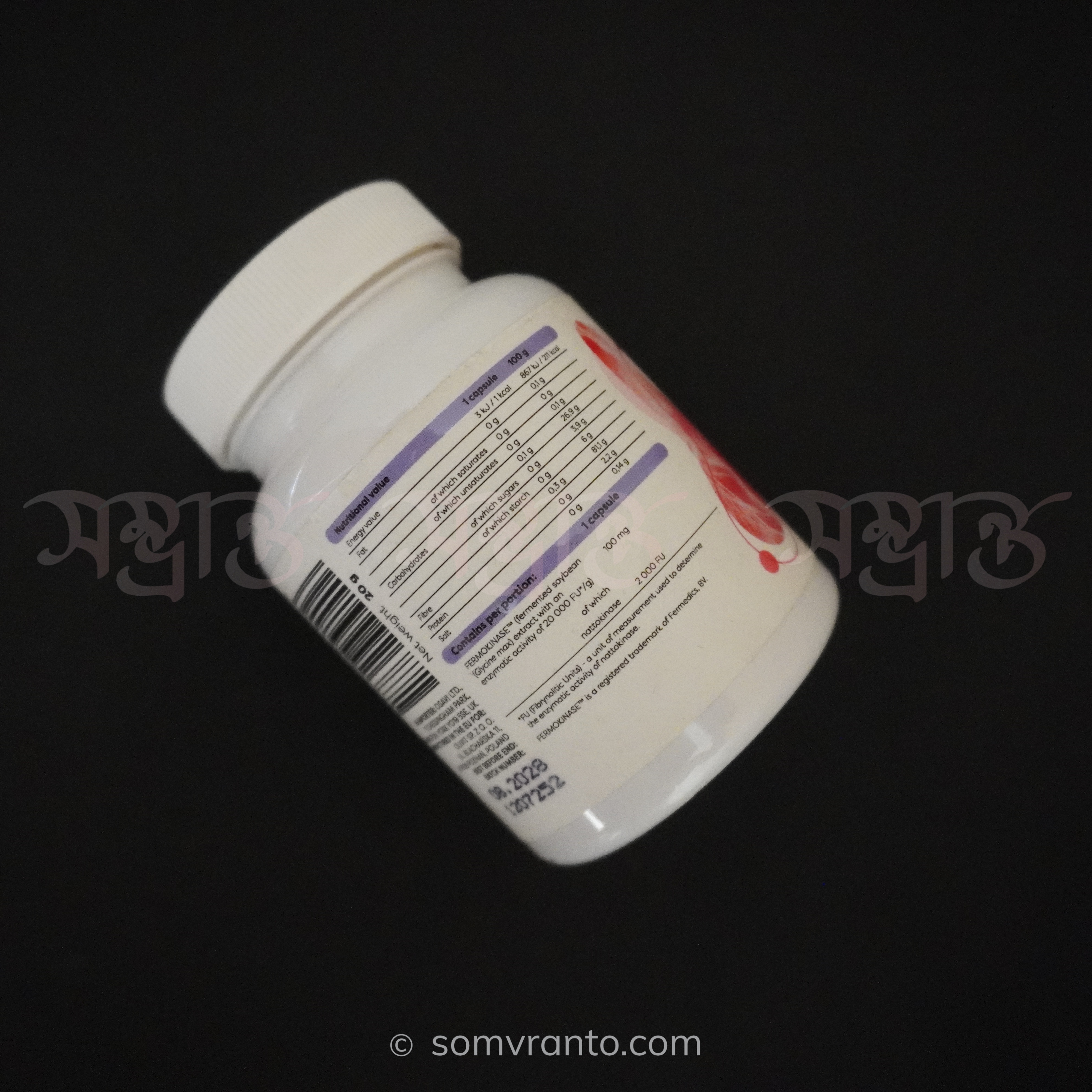 Osavi Nattokinase 100mg - Enzyme Supplement for Circulatory Health